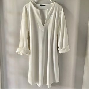 ZARA Tunic Ivory Dress - Large